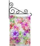 Pink & Purple Hibiscus - Floral Spring Vertical Impressions Decorative Flags HG104126 Made In USA