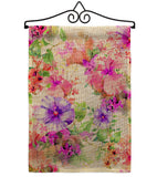 Pink & Purple Hibiscus - Floral Spring Vertical Impressions Decorative Flags HG104126 Made In USA