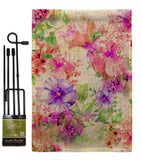 Pink & Purple Hibiscus - Floral Spring Vertical Impressions Decorative Flags HG104126 Made In USA