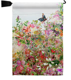 Flower Garden - Floral Spring Vertical Impressions Decorative Flags HG104131 Made In USA