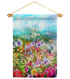 Blossom Garden - Floral Spring Vertical Impressions Decorative Flags HG104132 Made In USA