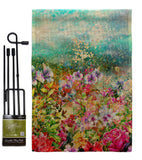 Blossom Garden - Floral Spring Vertical Impressions Decorative Flags HG104132 Made In USA