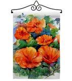 Red Hibiscus - Floral Spring Vertical Impressions Decorative Flags HG104140 Made In USA