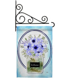 Blue Poppy - Floral Spring Vertical Impressions Decorative Flags HG104141 Made In USA