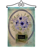 Blue Poppy - Floral Spring Vertical Impressions Decorative Flags HG104141 Made In USA
