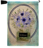 Blue Poppy - Floral Spring Vertical Impressions Decorative Flags HG104141 Made In USA