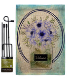 Blue Poppy - Floral Spring Vertical Impressions Decorative Flags HG104141 Made In USA