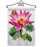 Lotus - Floral Garden Friends Vertical Impressions Decorative Flags HG104150 Made In USA