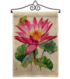 Lotus - Floral Garden Friends Vertical Impressions Decorative Flags HG104150 Made In USA