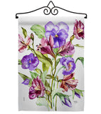 Alpine Violet Bouquet - Floral Garden Friends Vertical Impressions Decorative Flags HG104151 Made In USA