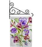 Alpine Violet Bouquet - Floral Garden Friends Vertical Impressions Decorative Flags HG104151 Made In USA