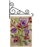 Alpine Violet Bouquet - Floral Garden Friends Vertical Impressions Decorative Flags HG104151 Made In USA