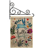 Hello Spring - Floral Garden Friends Vertical Impressions Decorative Flags HG130334 Made In USA