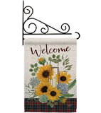 Welcome Sunflower - Floral Spring Vertical Impressions Decorative Flags HG137282 Made In USA