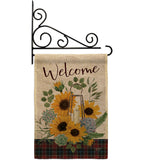 Welcome Sunflower - Floral Spring Vertical Impressions Decorative Flags HG137282 Made In USA