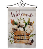 Cotton Bouquet Y'all - Floral Spring Vertical Impressions Decorative Flags HG137504 Made In USA