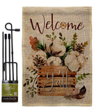 Cotton Bouquet Y'all - Floral Spring Vertical Impressions Decorative Flags HG137504 Made In USA