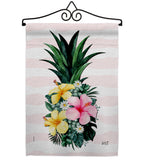 Tropical Pineapple - Floral Spring Vertical Impressions Decorative Flags HG137565 Made In USA