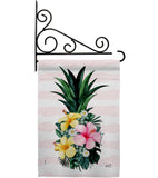 Tropical Pineapple - Floral Spring Vertical Impressions Decorative Flags HG137565 Made In USA