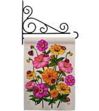 Ladybug Bouquet - Floral Garden Friends Vertical Impressions Decorative Flags HG190163 Made In USA