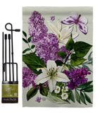 Purple Bouquet - Floral Garden Friends Vertical Impressions Decorative Flags HG190164 Made In USA