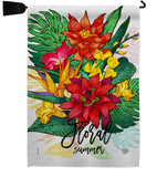 Summer Floral - Floral Spring Vertical Impressions Decorative Flags HG192650 Made In USA