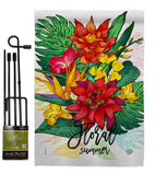 Summer Floral - Floral Spring Vertical Impressions Decorative Flags HG192650 Made In USA