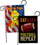 Football Repeat - Sports Interests Vertical Impressions Decorative Flags HG120271 Made In USA