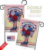 American Boots - Fourth of July Americana Vertical Impressions Decorative Flags HG111007 Made In USA