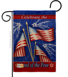 Celebrate Freedom - Fourth of July Americana Vertical Impressions Decorative Flags HG111057 Made In USA