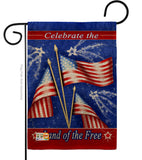 Celebrate Freedom - Fourth of July Americana Vertical Impressions Decorative Flags HG111057 Made In USA