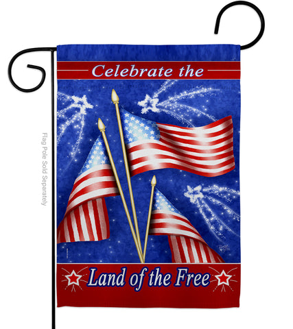 Celebrate Freedom - Fourth of July Americana Vertical Impressions Decorative Flags HG111057 Made In USA