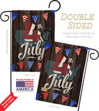 4th of July - Fourth of July Americana Vertical Impressions Decorative Flags HG111081 Made In USA