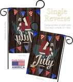 4th of July - Fourth of July Americana Vertical Impressions Decorative Flags HG111081 Made In USA