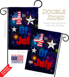 Fireworks July 4th - Fourth of July Americana Vertical Impressions Decorative Flags HG111089 Made In USA