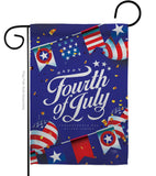 Celebrate Independence Day - Fourth of July Americana Vertical Impressions Decorative Flags HG111098 Made In USA