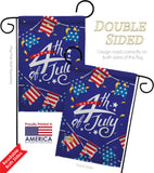 4th Of July Flags - Fourth of July Americana Vertical Impressions Decorative Flags HG111100 Made In USA