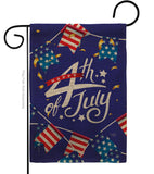 4th Of July Flags - Fourth of July Americana Vertical Impressions Decorative Flags HG111100 Made In USA