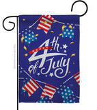 4th Of July Flags - Fourth of July Americana Vertical Impressions Decorative Flags HG111100 Made In USA