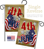 4th of July - Fourth of July Americana Vertical Impressions Decorative Flags HG137072 Made In USA