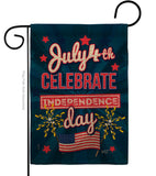 Celebrate Independence Day - Fourth of July Americana Vertical Impressions Decorative Flags HG137238 Made In USA