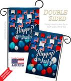 Celebrate July 4th - Fourth of July Americana Vertical Impressions Decorative Flags HG170047 Made In USA