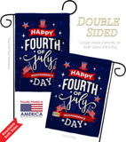 Fourth of July - Fourth of July Americana Vertical Impressions Decorative Flags HG170048 Made In USA