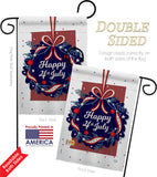 Happy 4th of July - Fourth of July Americana Vertical Impressions Decorative Flags HG192055 Made In USA