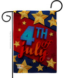 4th of July Stars - Fourth of July Americana Vertical Impressions Decorative Flags HG192164 Made In USA