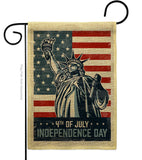 Liberty July 4th - Fourth of July Americana Vertical Impressions Decorative Flags HG192217 Made In USA