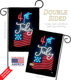 Lightful 4th July - Fourth of July Americana Vertical Impressions Decorative Flags HG192441 Made In USA