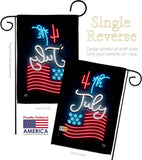 Lightful 4th July - Fourth of July Americana Vertical Impressions Decorative Flags HG192441 Made In USA