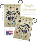 Fourth Of July Stars - Fourth of July Americana Vertical Impressions Decorative Flags HG192626 Made In USA