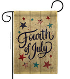 Fourth Of July Stars - Fourth of July Americana Vertical Impressions Decorative Flags HG192626 Made In USA